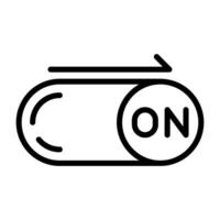 On Button Vector Icon