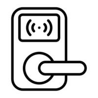 Door Lock Vector Icon