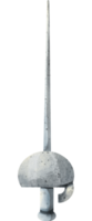 aguarela esgrima espada png