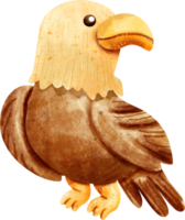 watercolor cartoon eagle png