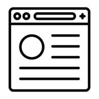 Browser Vector Icon