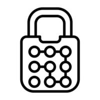 Pattern Lock Vector Icon