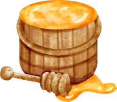 watercolor honey bucket png