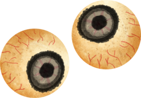 vattenfärg eyeball klämma konst png