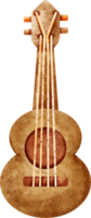 watercolor summer ukulele png