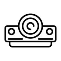 icono de vector de proyector