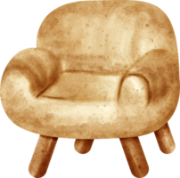 imágenes prediseñadas de sillón acuarela png