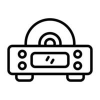 Cd Player Vector Icon