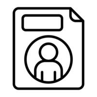 Personal File Vector Icon