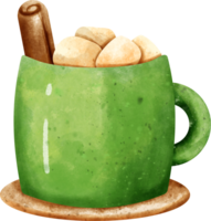 watercolor hot chocolate png