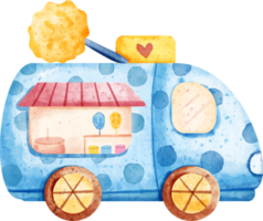 watercolor food truck png