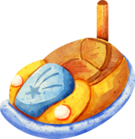 watercolor bumper car png