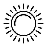 icono de vector de sol