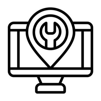 Computer Vector Icon