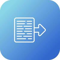 Document Export Vector Icon