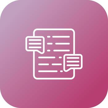 Document Commenting Vector Icon