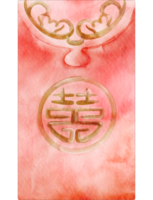 watercolor red envelope png