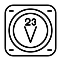 Vanadium Vector Icon