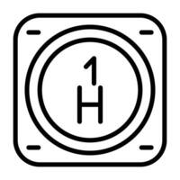 Hydrogen Vector Icon