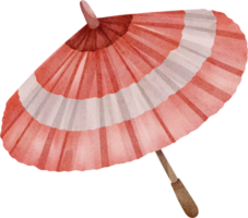 vattenfärg japansk japan paraply png
