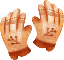 Aquarell Handschuhe ClipArt png