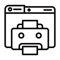 Printer Vector Icon