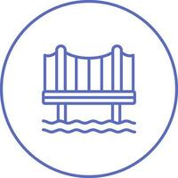 icono de vector de puente