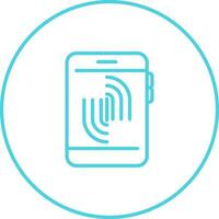 Fingerprint Scanning Vector Icon