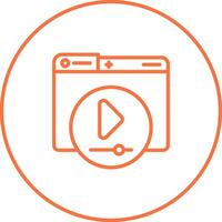 Video Player Vector Icon