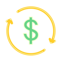 circulating money icon png