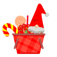 christmas red bucket png