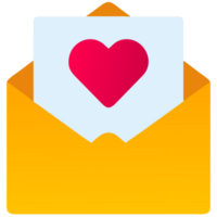 AI generated love card icon png