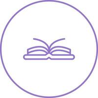 icono de vector de libro abierto