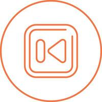 Previous Track Square Vector Icon