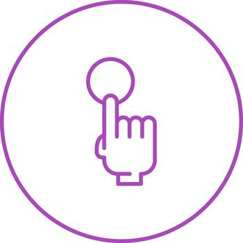 haga clic en icono vectorial vector