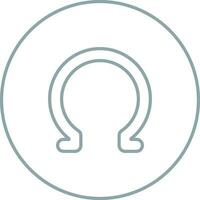 Omega Vector Icon