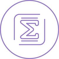 Summation Vector Icon