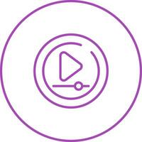 Video Play Circle Vector Icon