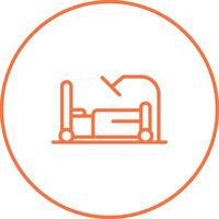 icono de vector de cama