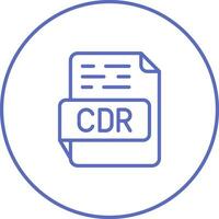 icono de vector de cdr