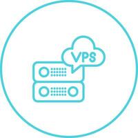 VPS Hosting Vector Icon