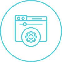 Hosting Control Panel Vector Icon