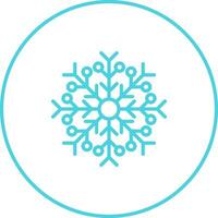 icono de vector de copo de nieve