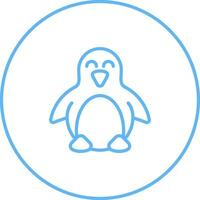 icono de vector de pingüino