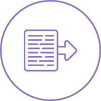 Document Export Vector Icon