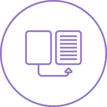 sitio web migración vector icono