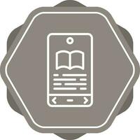 E book Reader Vector Icon