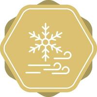 icono de vector de copo de nieve