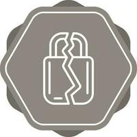 Brocken Padlock Vector Icon