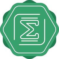 Summation Vector Icon